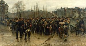 Transport of colonial soldiers by Isaac Lazarus Israels