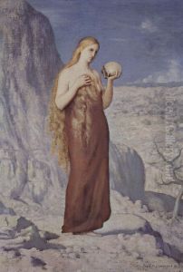 Hl. Maria Magdalena in der Wuste by Pierre Puvis de Chavannes