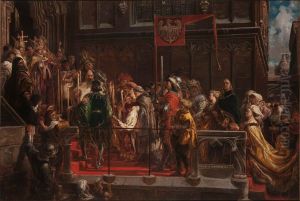 Baptism of Wladislaus III of Poland 18 02 1425 by Jan Matejko