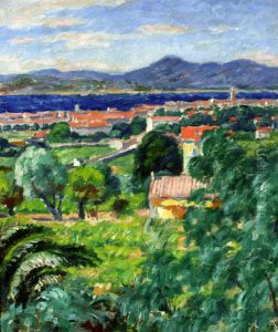 Landscape from Saint-Tropez by Jozef Pankiewicz