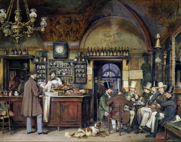 Kunstler im Cafe Greco in Rom - view 1