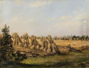 Korenschoven in het veld