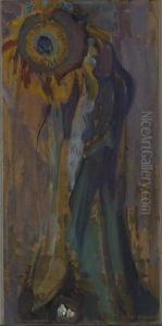 Stervende zonnebloem I by Piet Mondrian