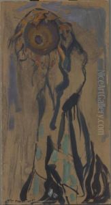 Dying sunflower II by Piet Mondrian