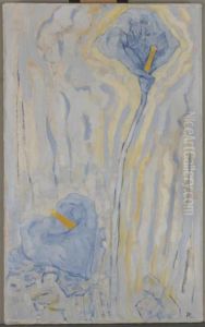 Two arum lilies by Piet Mondrian
