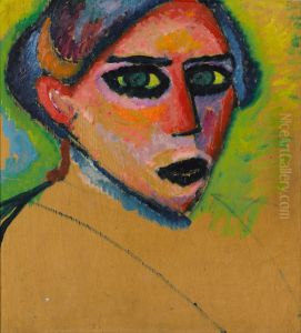 Vrouwenkop by Alexei Jawlensky