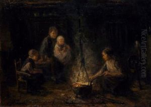Pannenkoekenbakster by Jozef Israels