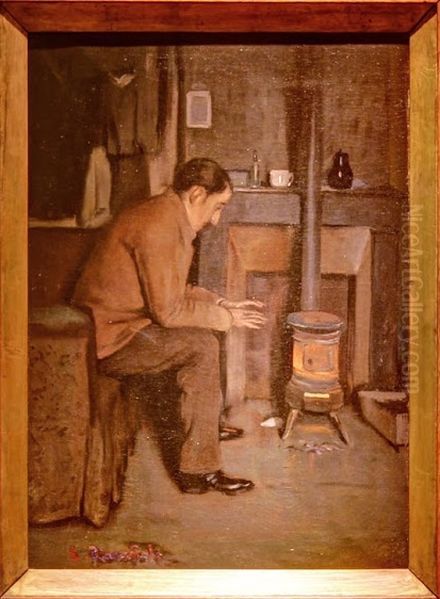 Retrat d'Utrillo davant l'estufa - view 1