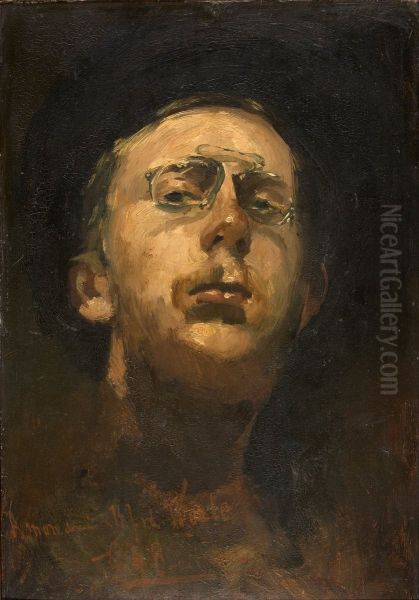 Self-portrait with pince-nez - view 1