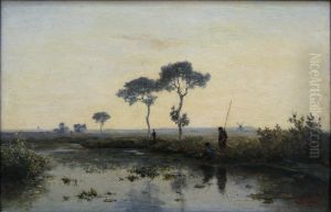 Vissers aan het water Vissers aan het water