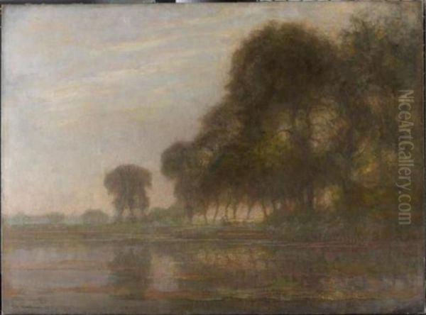 Landschap met bomen aan het Gein - view 1