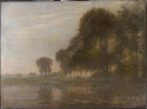 Landschap met bomen aan het Gein Landschap met bomen aan het Gein