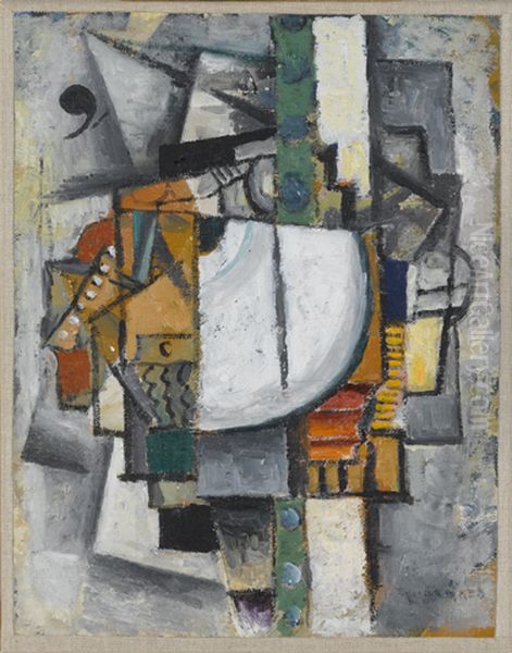 Kubofuturistische compositie met piano - view 1