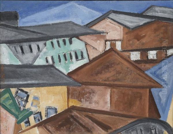 Cityscape. Roofs - view 1