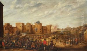 The siege of the castle Vredenburg in Utrecht in 1577 by Joost Cornelisz Droochsloot