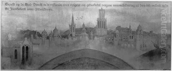 Gezicht op de stad Utrecht uit het noordwesten - view 1