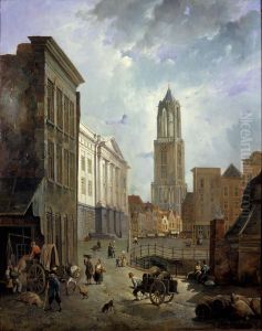 De Stadhuisbrug te Utrecht by Reinier Craeyvanger