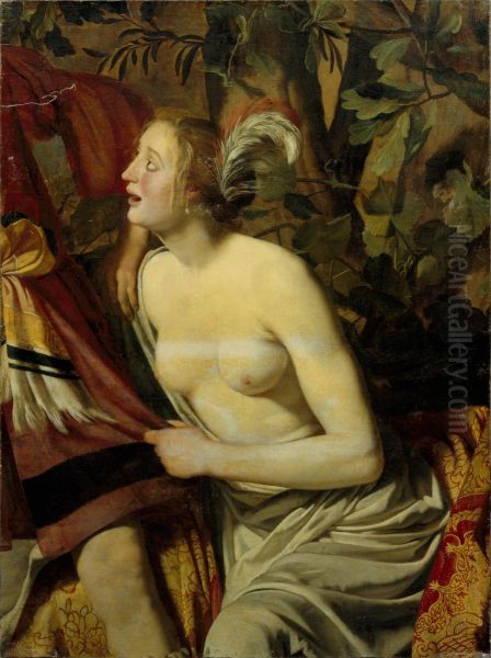 Venus trying to prevent Adonis from going hunting (fragment) - view 1
