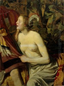 Venus trying to prevent Adonis from going hunting (fragment) by Jan Van Bijlert