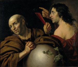 Heraclitus and Democritus by Jan Van Bijlert