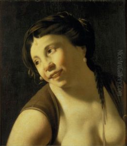 Head of a laughing girl by Hendrick Ter Brugghen