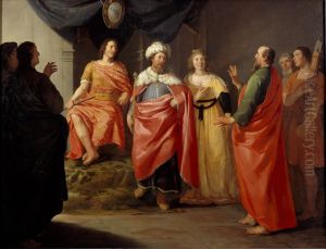 Paul before Festus, King Agrippa and Queen Bernice by Hendrick Bloemaert