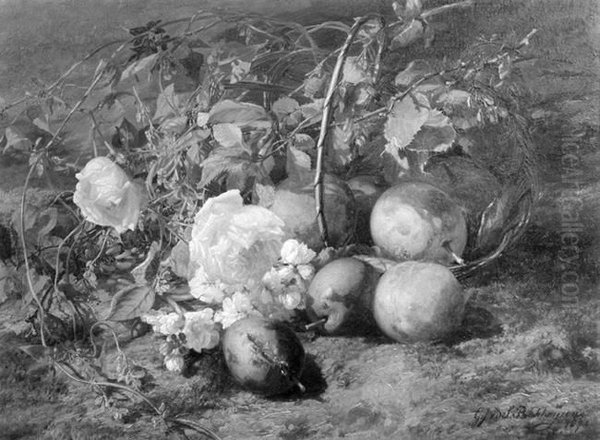 Stilleven met vruchten en bloemen - view 1