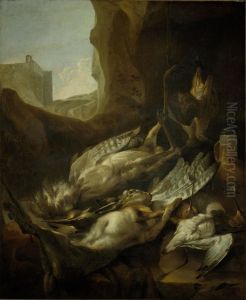 Still Life with Dead Game and Poultry by Jan Baptist Weenix