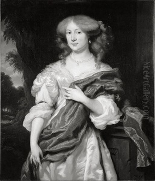 Portrat von Engelberta van Brienen (1653-1716), Gemahlin von Paulus Voet van Winssen - view 1