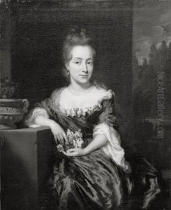 Portret van Elisabeth Voet (1662-1738) by Nicolaes Maes