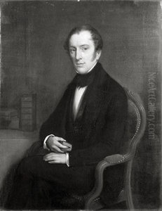 Portret van Jan Jacob Hinlopen (1806-1848) by Bastiaan De Poorter