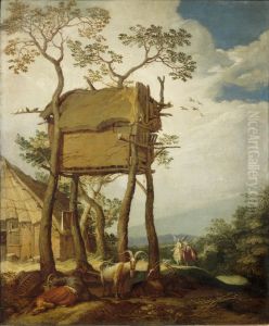 Farm landscape with Tobias and the angel