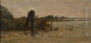 Landschap met dukdalf by Willem Roelofs