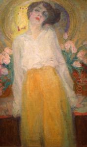 Portrait of Stella van de Wiele by Frits Van Den Berghe