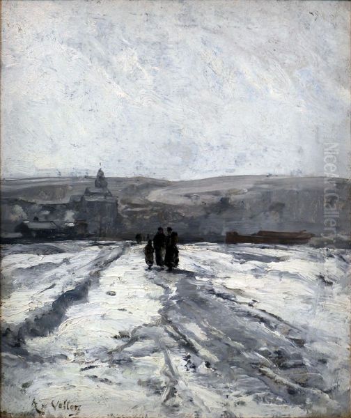 Dieppe im Schnee - view 1