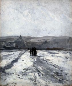 Dieppe, effet de neige by Antoine Vollon