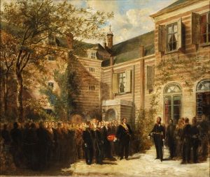 Sketch for the painting "Presentation of a request to King William III|"