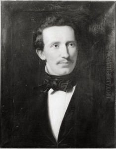Portret van Joseph Alexander Fles (1819-1905) by Johan Georg Schwartze