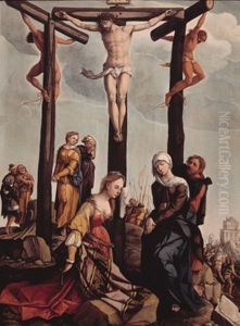 Crucifixion of Jesus by Jan Van Scorel