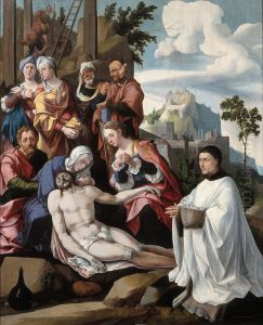 Lamentation of Christ with a Donor by Jan Van Scorel