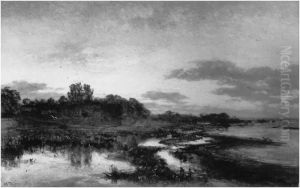 Landschap aan de Zuiderzee by Willem Bastiaan Tholen