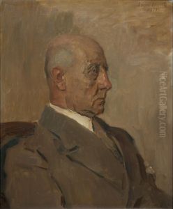 Portret van W.A.F. Bannier, leraar Stedelijk Gymnasium, Utrecht