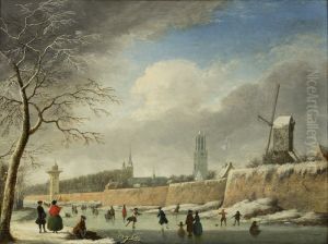 De Catharijnesingel met de stadswal en de Smeetoren te Utrecht