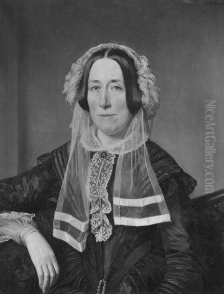 Portrait of Jacoba van der Breggen Pauw, echtgenote van J.P. van Mansvelt (1794-1860) - view 1