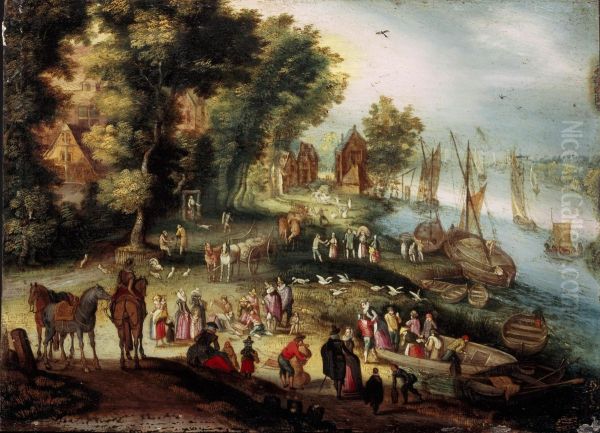 River view with fish market - view 1