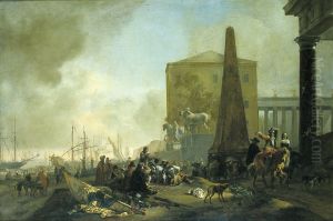 Italian Port Scene, 1949 by Jan Baptist Weenix