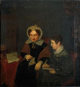 Double portrait of Petronella Moens (1762-1843) and A. Camphuis (....-....) Double portrait of Petronella Moens (1762-1843) and A. Camphuis (....-....)