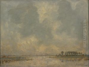 River Landscape by Maurits Van Der Valk