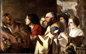 Diogenes in the market of Athens by Jacob van Campen