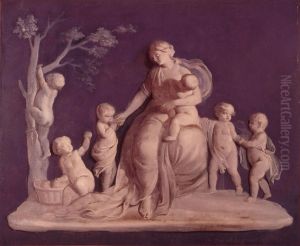 Allegorical representation of a woman with putti
